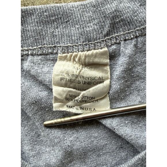 Vintage 80s/90s U.S.M.C. Marines Gray Spellout Tee Made in USA Tee Size XL - Picture 3 of 6